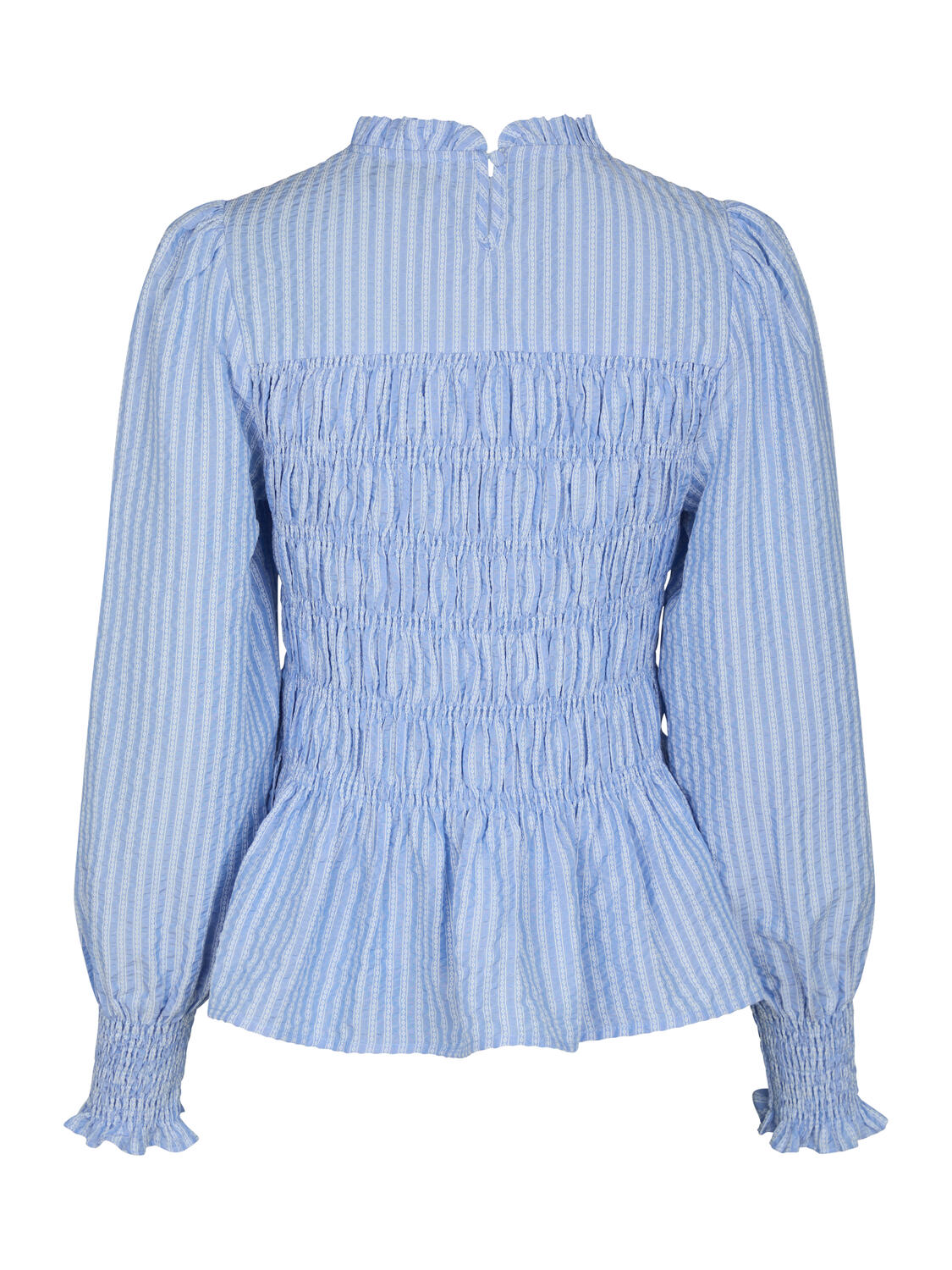 Possa Twist Stripe bluse - Light Blue